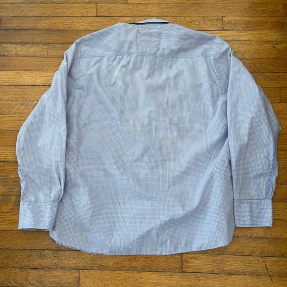 Robert Graham Men's Blue Checkered Shirt - Picture 7 of 9